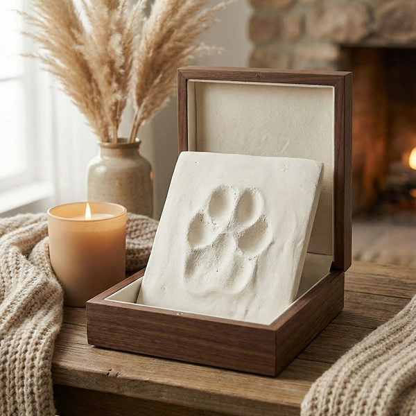 Clay paw print example